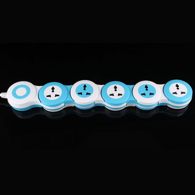 Universal Rotatable Wreath Shape Power Socket Adapter Converter with 5 UK / US / AU / EU Plug Supply Hubs