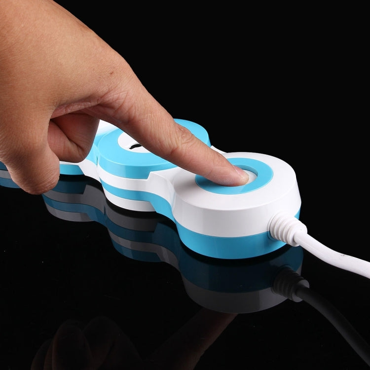 Universal Rotatable Wreath Shape Power Socket Adapter Converter with 5 UK / US / AU / EU Plug Supply Hubs