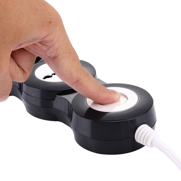 Universal Rotatable Wreath Shape Power Socket Adapter Converter with 4 UK / US / AU / EU Plug Supply Hubs & 3.8A Dual USB Ports
