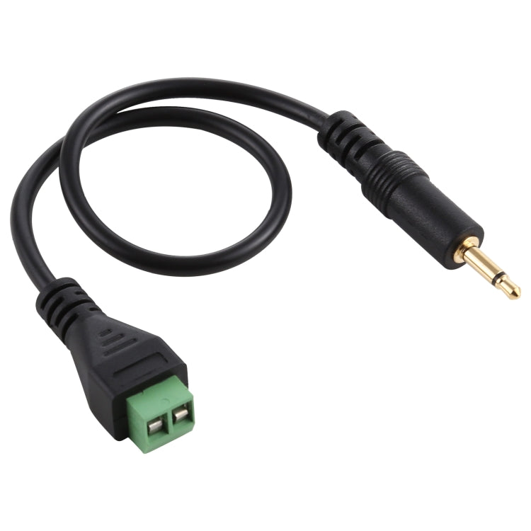 3.5mm Male to 2 Pin Pluggable Terminals Solder-free Connector Solderless Connection Adapter Cable, Length: 30cm