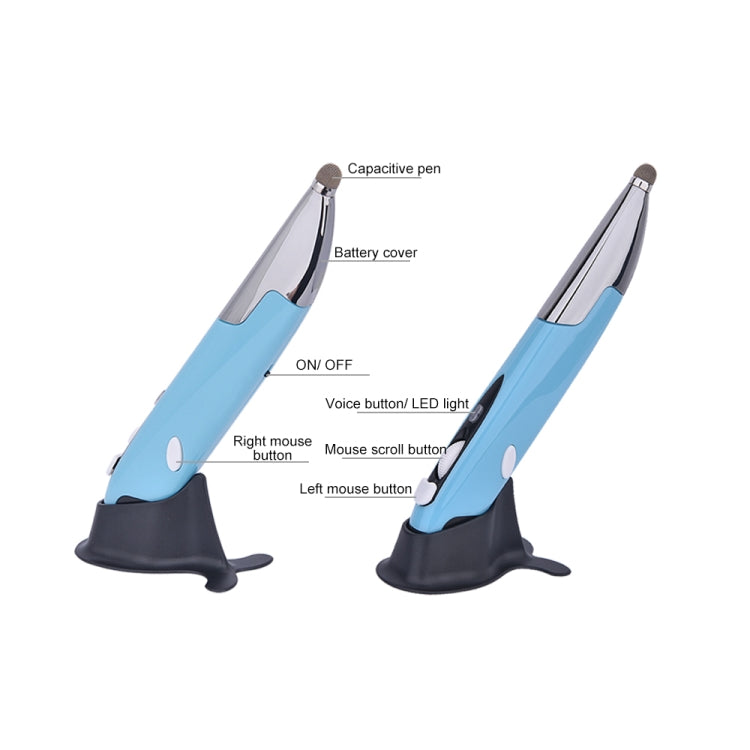 PR-06S 4-keys Smart Wireless Optical Mouse with Stylus Pen Function, Support Voice Operation / Translation
