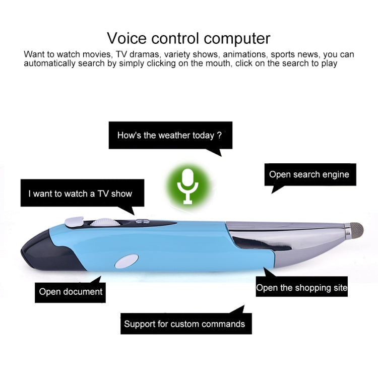 PR-06S 4-keys Smart Wireless Optical Mouse with Stylus Pen Function, Support Voice Operation / Translation