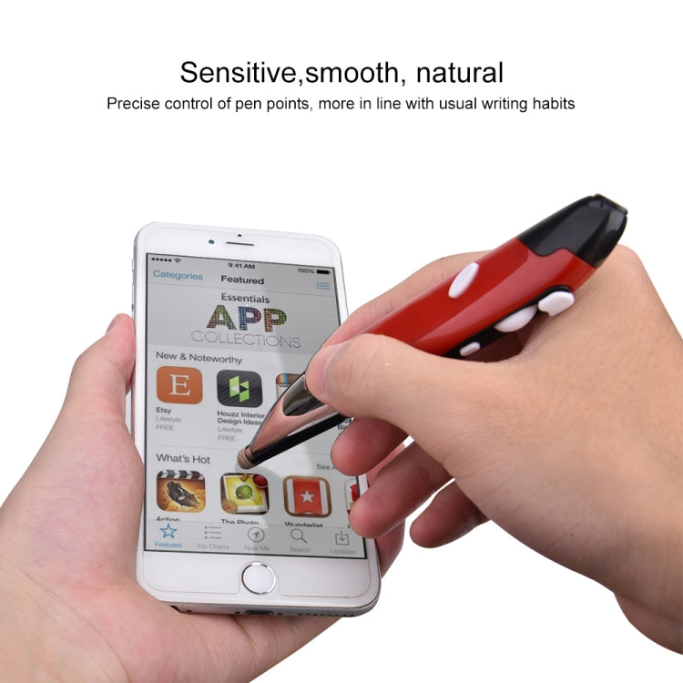 PR-06 4-keys Smart Wireless Optical Mouse with Stylus Pen Function