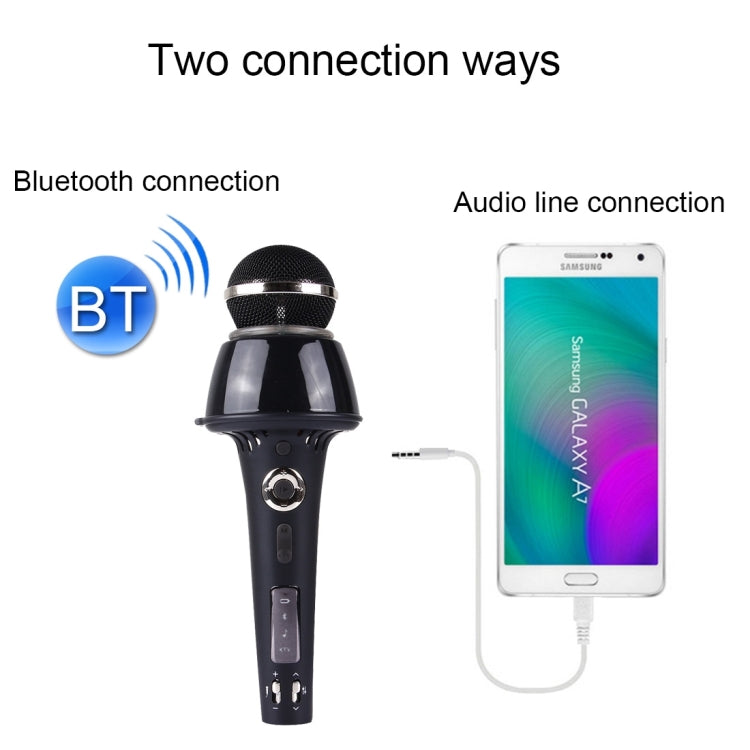 K3 Portable 2 in 1 Bluetooth Home KTV Handheld Microphone + Speaker for iPhone & Android Smart Phone