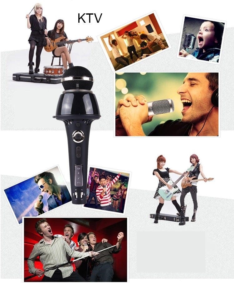 K3 Portable 2 in 1 Bluetooth Home KTV Handheld Microphone + Speaker for iPhone & Android Smart Phone