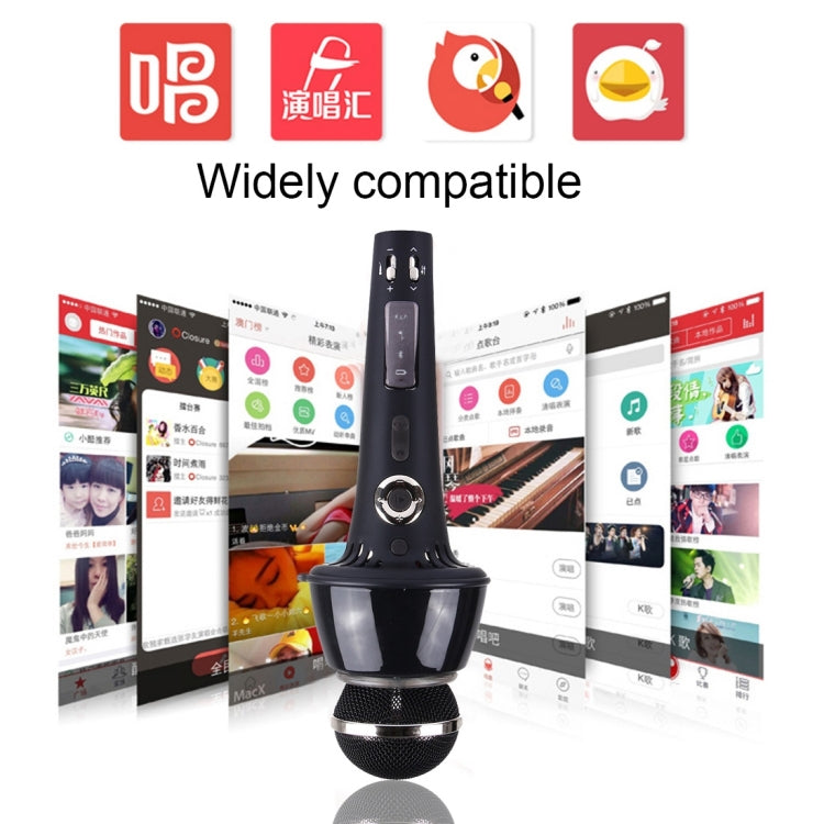 K3 Portable 2 in 1 Bluetooth Home KTV Handheld Microphone + Speaker for iPhone & Android Smart Phone