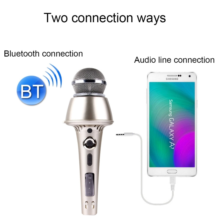 K3 Portable 2 in 1 Bluetooth Home KTV Handheld Microphone + Speaker for iPhone & Android Smart Phone