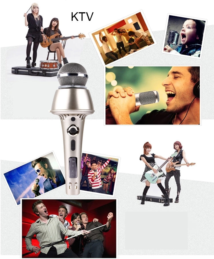 K3 Portable 2 in 1 Bluetooth Home KTV Handheld Microphone + Speaker for iPhone & Android Smart Phone