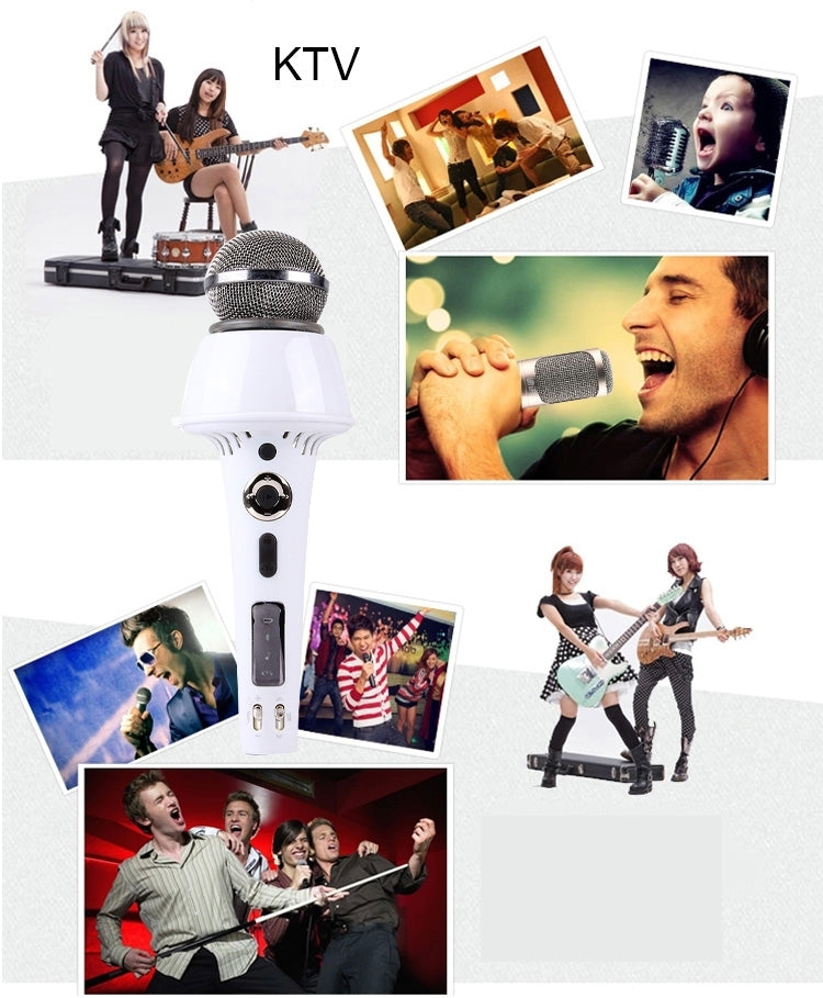 K3 Portable 2 in 1 Bluetooth Home KTV Handheld Microphone + Speaker for iPhone & Android Smart Phone