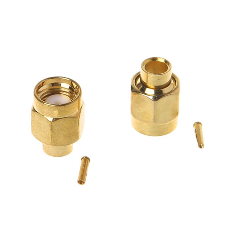 20 PCS SMA-JB3 RF Connector SMA Male Inner Screw & Pin Solder Semi-Rigid