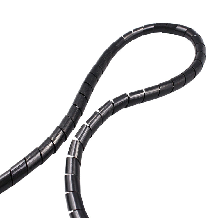 9m PE Spiral Pipes Wire Winding Organizer Tidy Tube, Nominal Diameter: 10mm