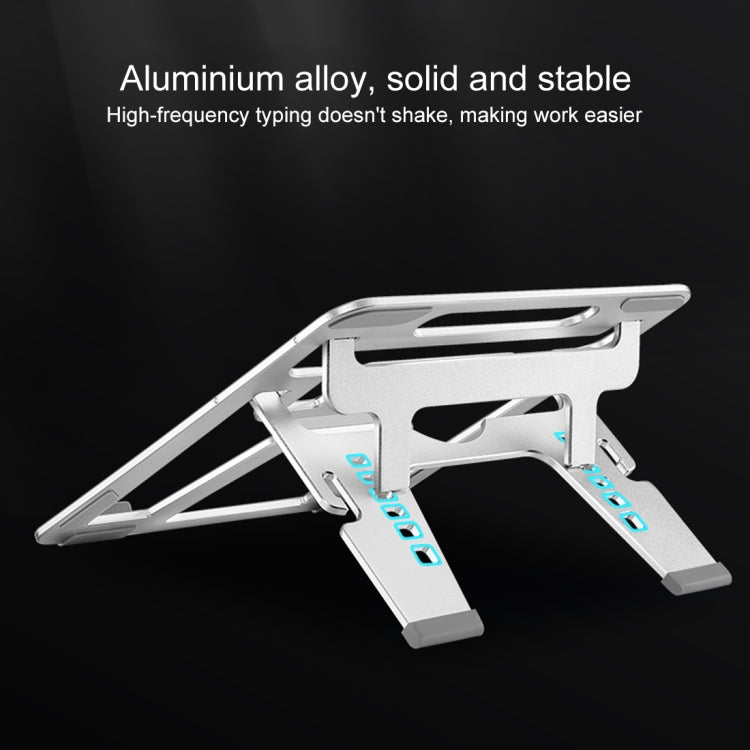 COOLCOLD U2S Portable Foldable Hollow Double Triangle Height Adjustable Aluminum Alloy Bracket for Laptop