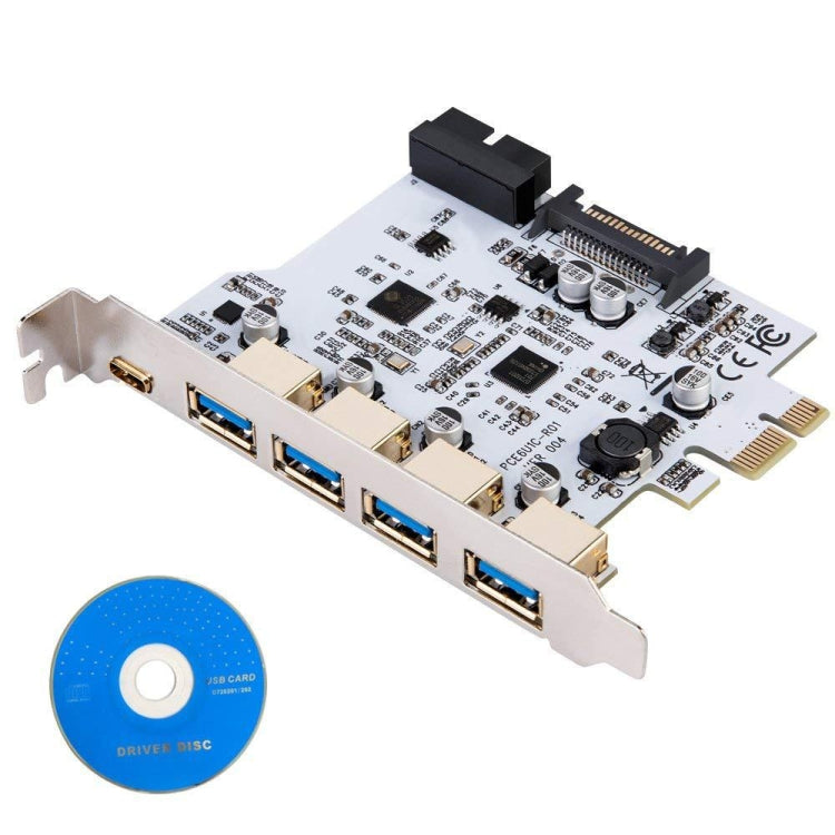 USB3.0 Type-C / USB-C Front Riser Card Dual Core Desktop Computer Motherboard (White)