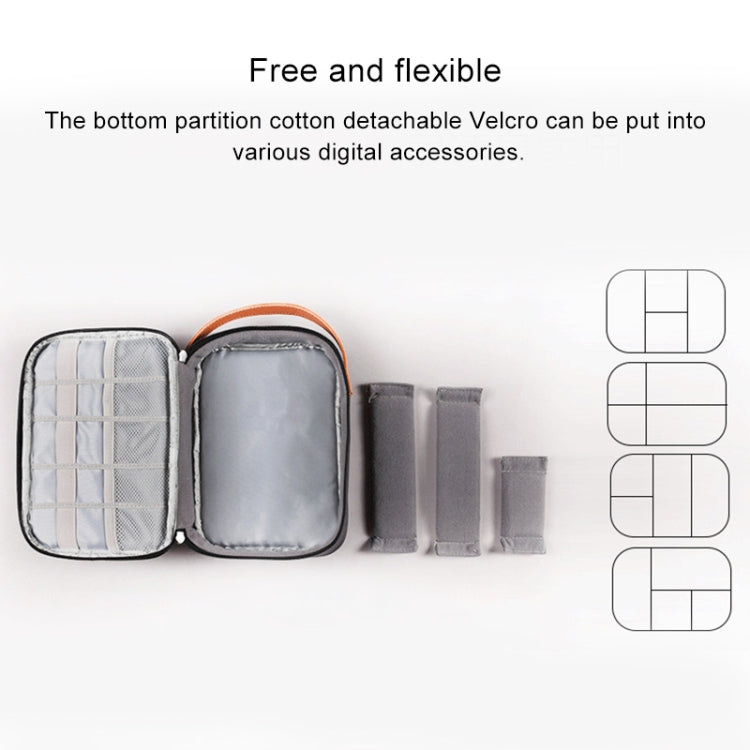Multi-function Headphone Charger Data Cable Storage Bag, Ultra Fiber Portable Power Pack, Size: L, 16.5x6x23.5cm