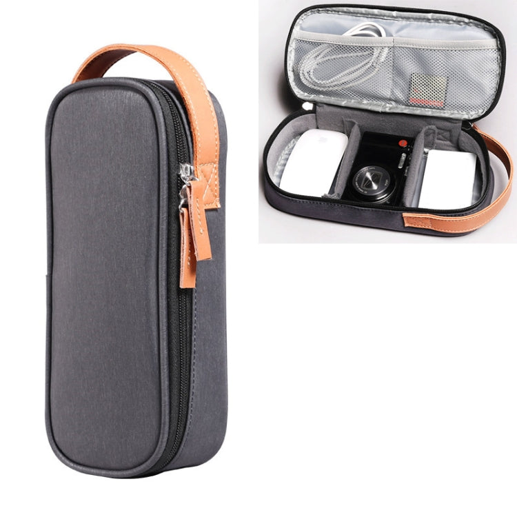 Multi-function Headphone Charger Data Cable Storage Bag, Ultra Fiber Portable Power Pack, Size: M, 16.5x6x23.5cm