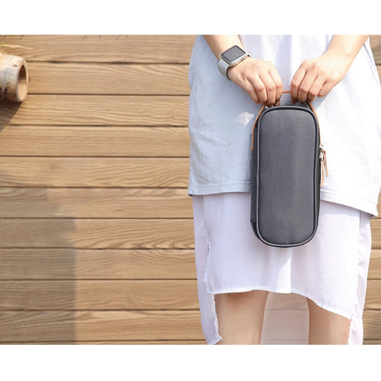 Multi-function Headphone Charger Data Cable Storage Bag, Ultra Fiber Portable Power Pack, Size: M, 16.5x6x23.5cm