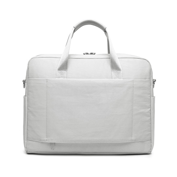 Laptop Bag Double Pocket Single Shoulder Bag, Size: 15.6 Inches (Grey)