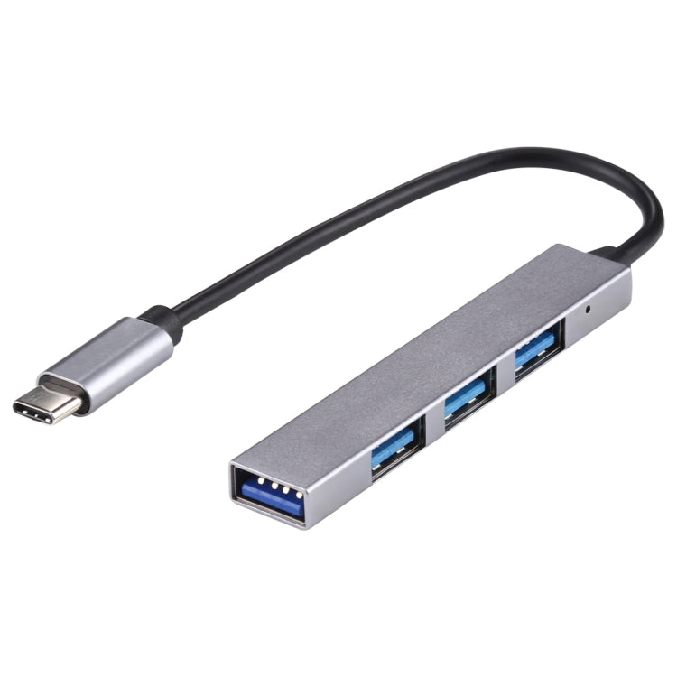 T-818 4 x USB 3.0 to USB-C / Type-C HUB Adapter