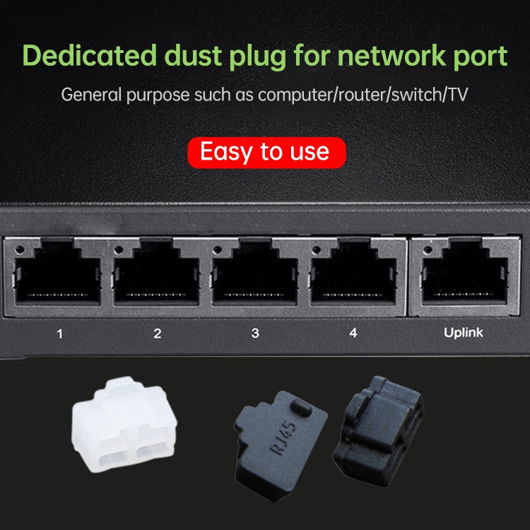 20 PCS Silicone Anti-Dust Plugs for RJ45 Port