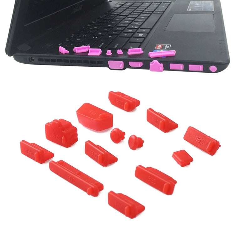 13 in 1 Universal Silicone Anti-Dust Plugs for Laptop