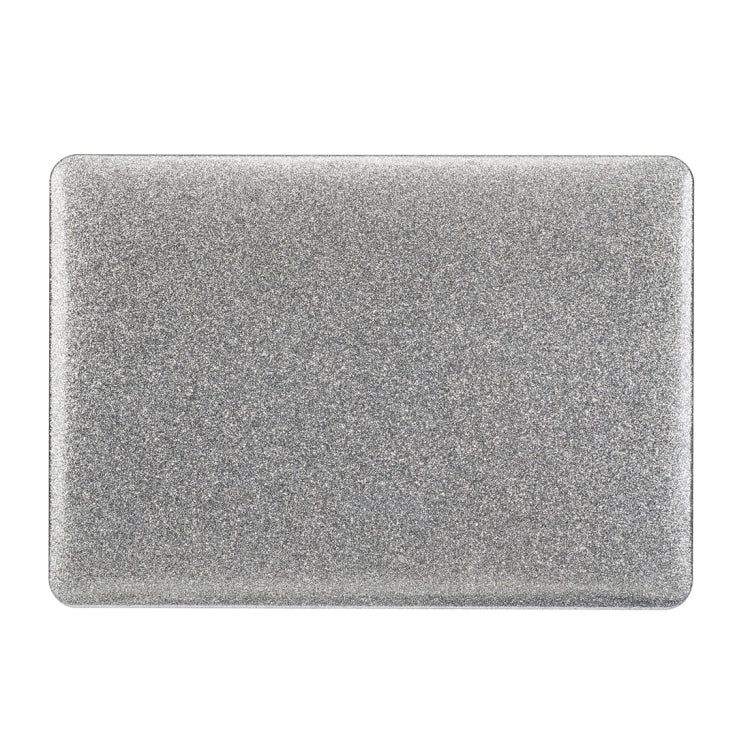 Glittery Powder PU Leather Paste Case for MacBook Air 13.3 inch(Silver)