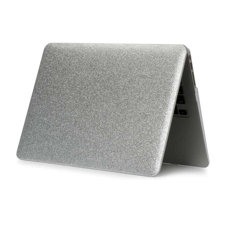 Glittery Powder PU Leather Paste Case for MacBook Air 13.3 inch(Silver)