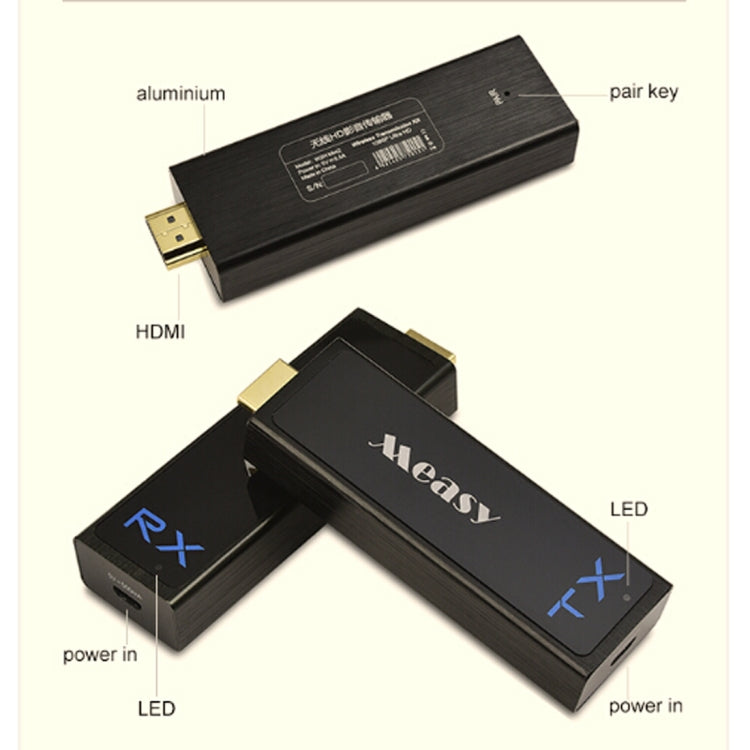 Measy W2H Nano Full HD 1080P 3D Wireless HDMI Extender, Transmission Distance: 30m