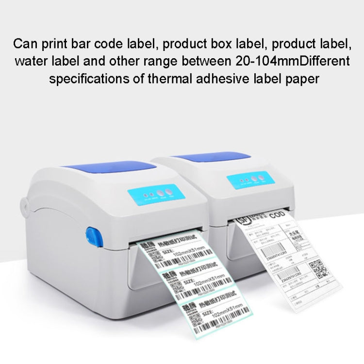 GPRINTER GP1324D USB Port Thermal Automatic Calibration Barcode Printer, Max Supported Thermal Paper Size: 104 x 2286mm