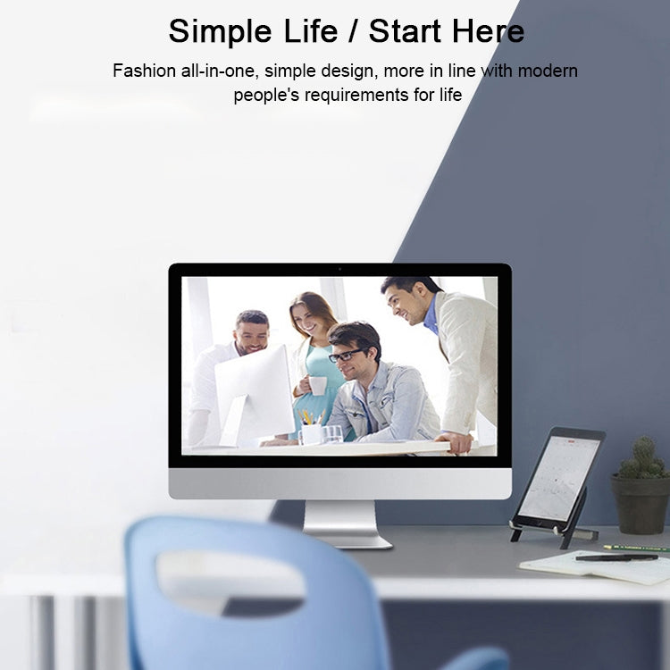 Y105 Desktop Computer PC, 23.8 inch, CoRE-I5_7440HQ, 4GB+64GB, Windows 10, Intel HD Graphics 630 CoRE-I5_7440HQ Quad Core 2.8~3.8GHz, WiFi, RJ45(Silver)