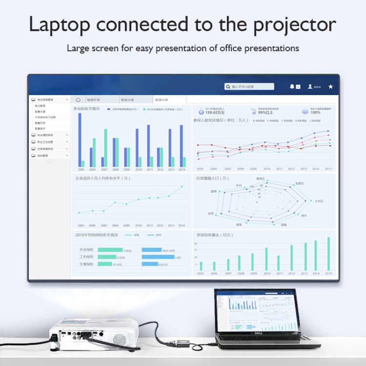 basix H8 USB-C / Type-C to VGA Multi-function Converter, Cable Length: 1.8m (White)