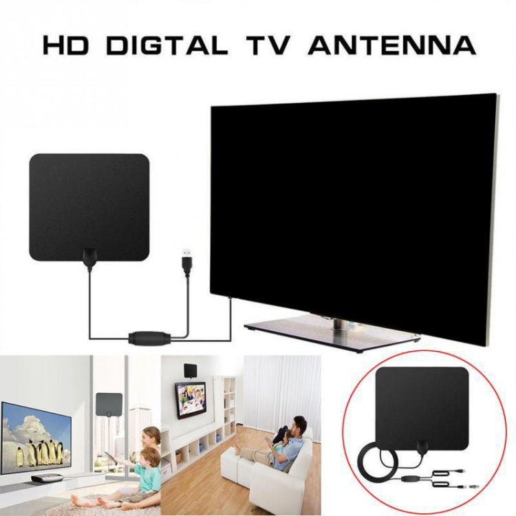 DVB-T2 ATSC 50 Miles Range 28dBi HD Digital Indoor Outdoor TV Antenna with 4m Coaxial Cable