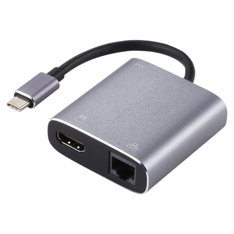 USB-C to HDMI / RJ45 Adapter with Gigabit Ethernet Card & PD