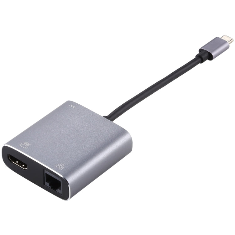 USB-C to HDMI / RJ45 Adapter with Gigabit Ethernet Card & PD