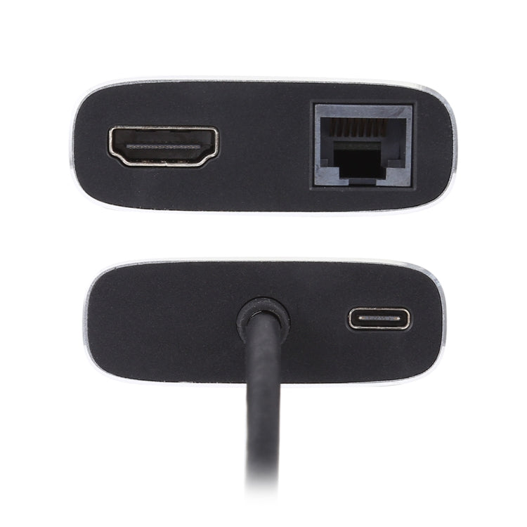 USB-C to HDMI / RJ45 Adapter with Gigabit Ethernet Card & PD