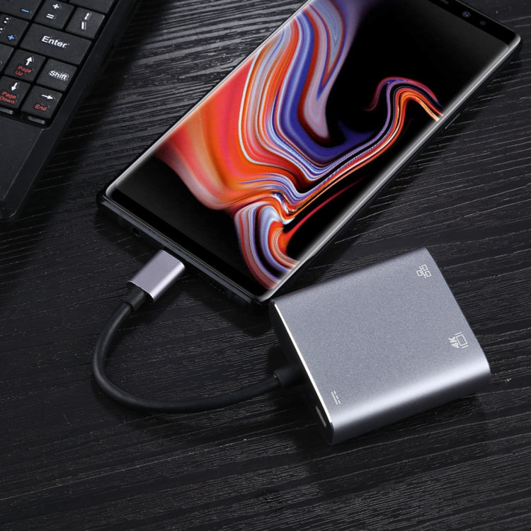 USB-C to HDMI / RJ45 Adapter with Gigabit Ethernet Card & PD