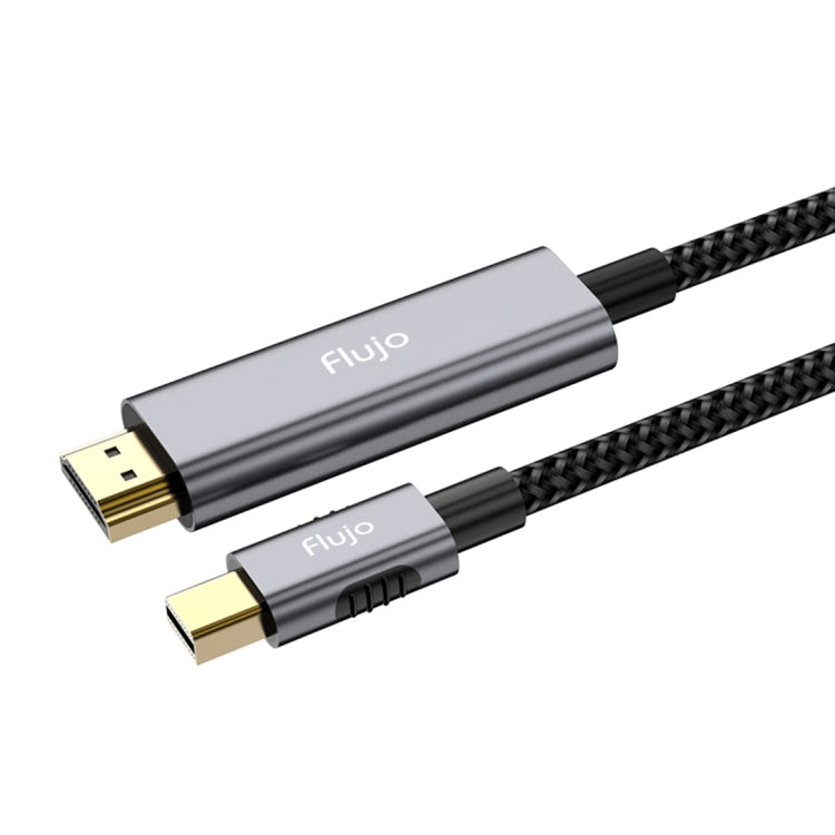 Flujo X33 Mini DP to 4K HDMI Adapter Nylon Braided Cable, Cable Length: 2m