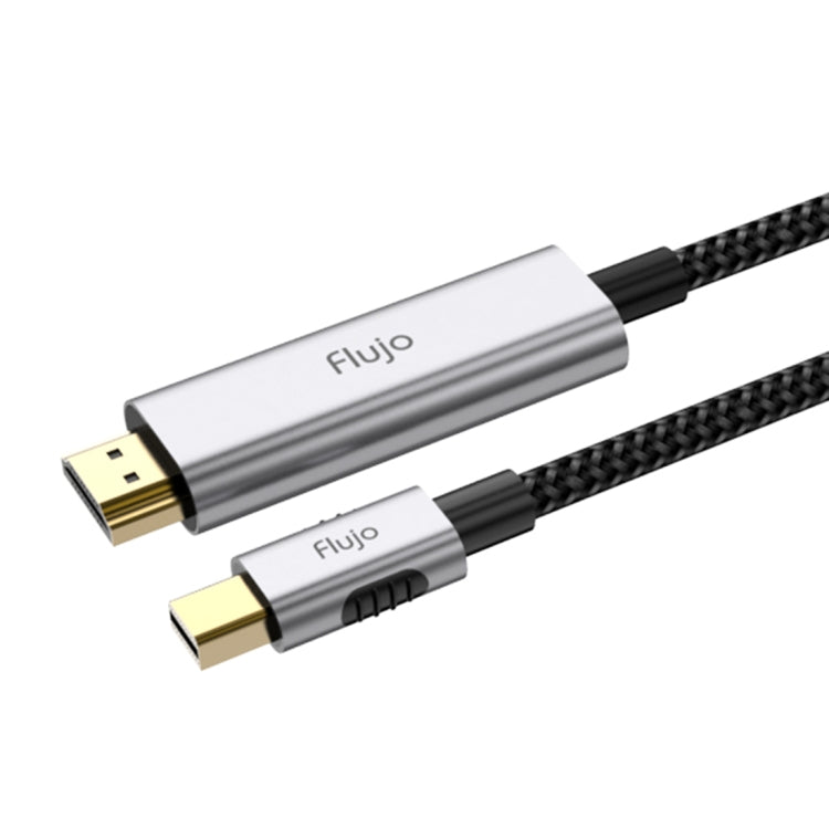 Flujo X33 Mini DP to 4K HDMI Adapter Nylon Braided Cable, Cable Length: 2m