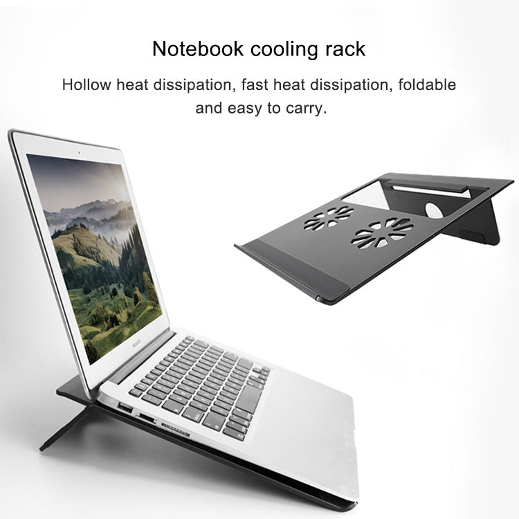 Universal Portable Foldable Hollow Radiating Aluminum Laptop Desktop Stand for Laptops Under 17 inch