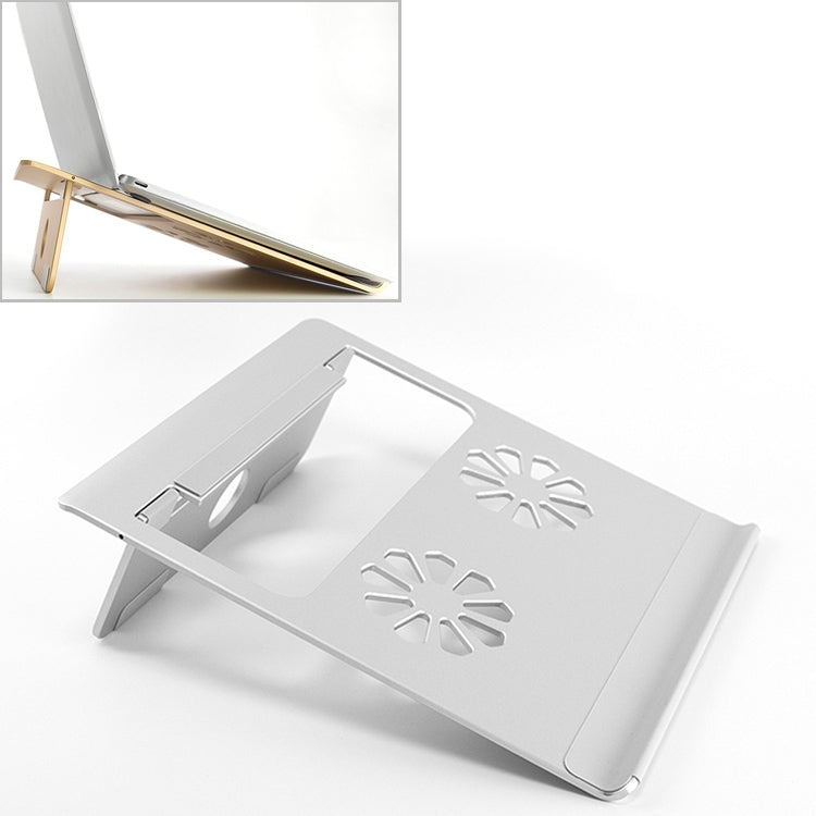 Universal Portable Foldable Hollow Radiating Aluminum Laptop Desktop Stand for Laptops Under 17 inch