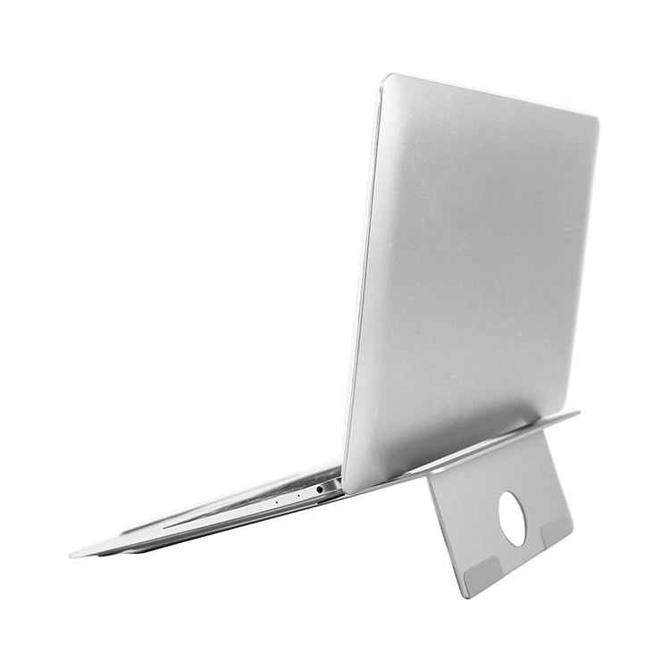 Universal Portable Hollow Radiating Aluminum Laptop Desktop Stand for Laptops Under 15 inch, with Cable Hole