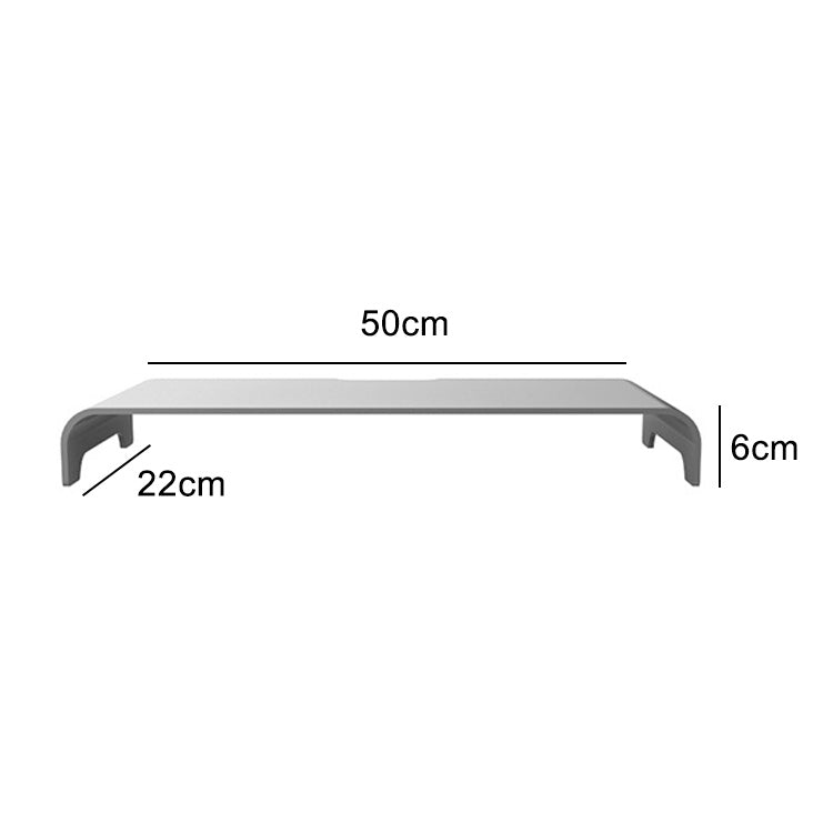 Universal Aluminum Alloy Single-layer Laptop Stand with Storage Function, Size: 50 x 22 x 6cm, Thickness: 4mm