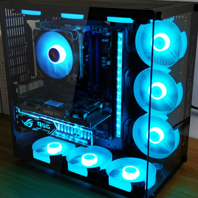 COOLMOON CM-JD1 Jade Ring RGB Case Cooler  - Black