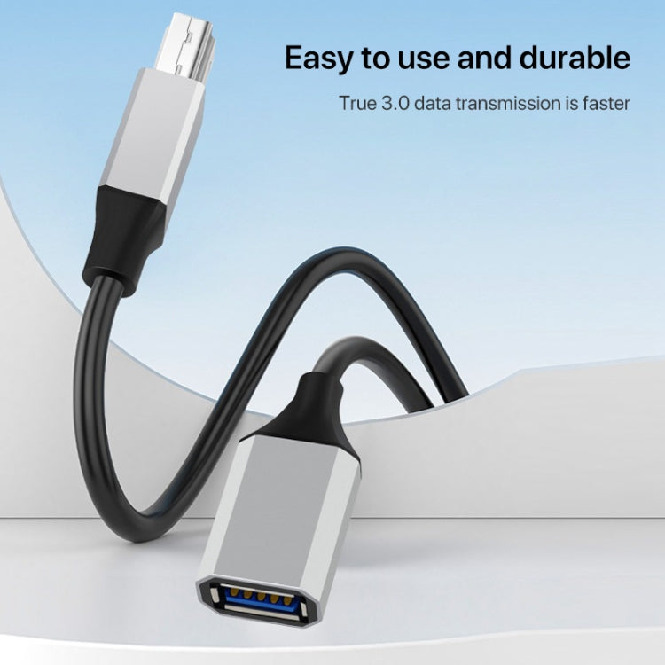 USB-C / Type-C 3.1 to USB 3.0 Male Square Port Printer Data Transmission Extension Cable, Length:0.5m