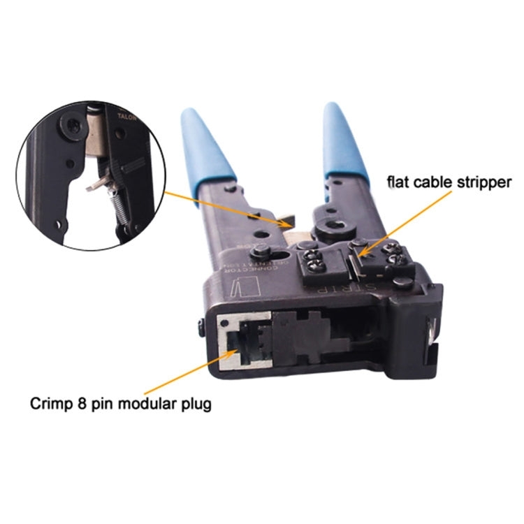 TL-808 Carbon Steel 8P8C/RJ45 Network Crimping Tools AMP Crimping Pliers