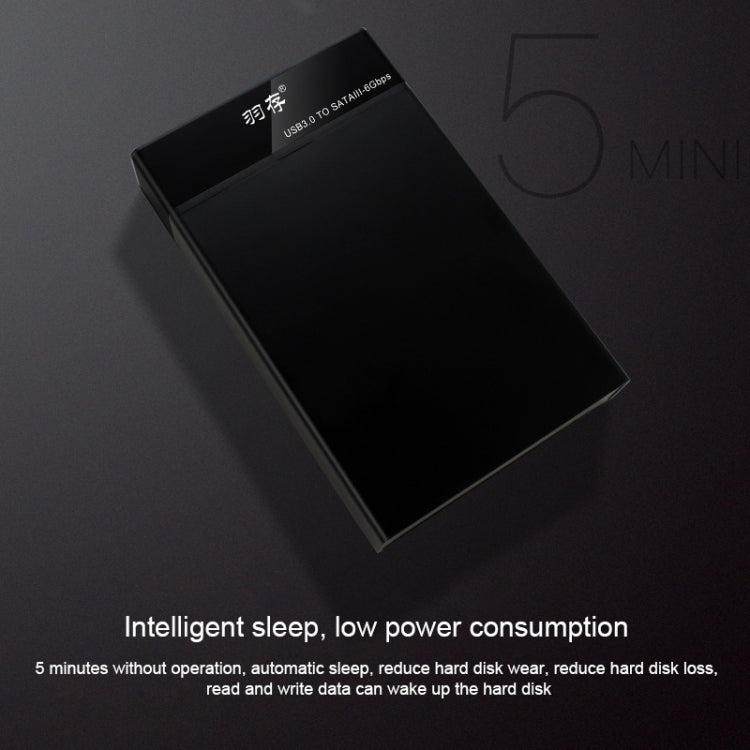 Universal SATA 2.5 / 3.5 inch USB3.0 Interface External Solid State Drive Enclosure for Laptops / Desktop Computers, The Maximum Support Capacity: 10TB