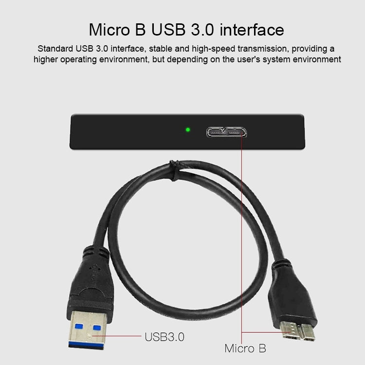 IT-CEO IT-713 2.5 inch Micro B SATA Interface Push-cover HDD Enclosure