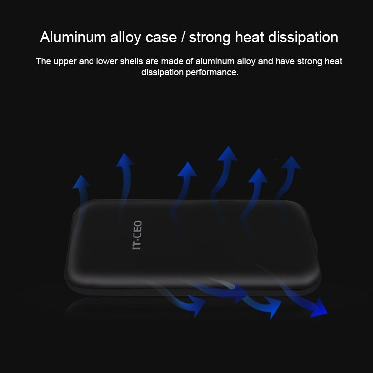 IT-CEO IT-700C 2.5 inch USB-C / Type-C SATA Interface SSD Enclosure, The Maximum Support Capacity: 6TB