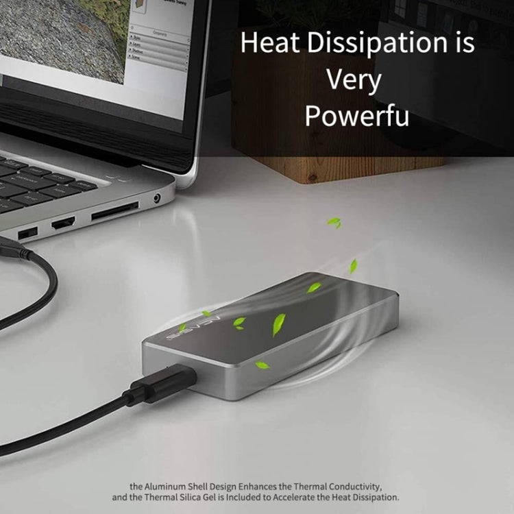 FA-NVME M.2 NVME to USB 3.1 Gen2 USB-C / Type-C Solid State Drive Enclosure, The Maximum Support Capacity: 2TB