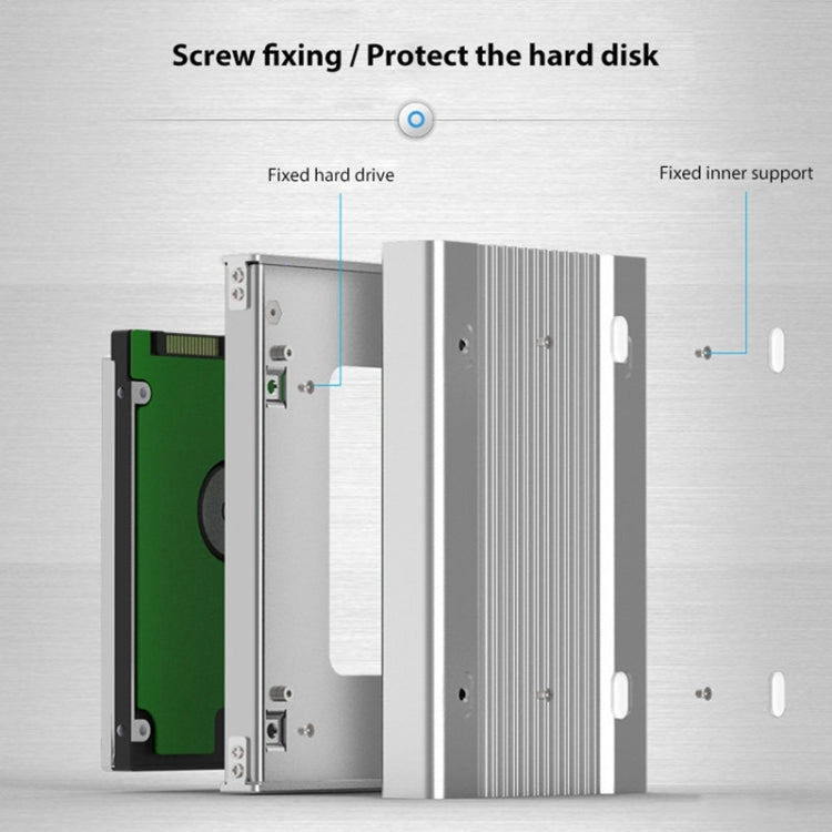 Blueendless U23Q SATA 2.5 inch Micro B Interface HDD Enclosure with Micro B to USB Cable, Support Thickness: 12.5mm or less