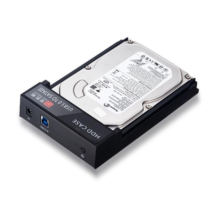 RSH-319 SATA 2.5 / 3.5 inch USB 3.0 Interface Horizontal Type HDD Enclosure, The Maximum Support Capacity: 8TB